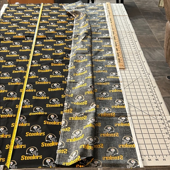 Pittsburgh Steelers Black Fabric - Picture 7 of 8